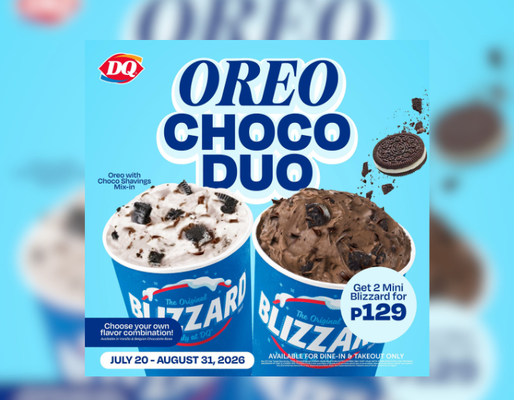 2 Mini Oreo® Blizzards with Choco Shavings Mix-In for only P129