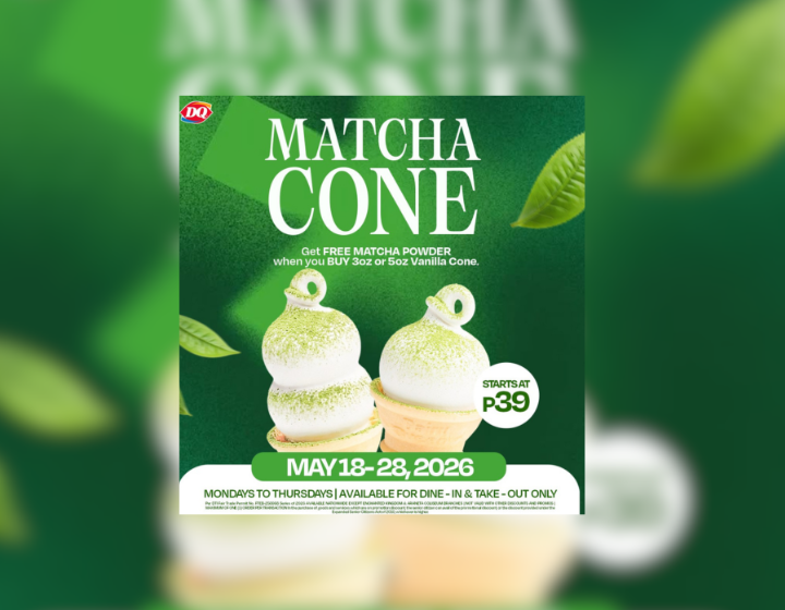 FREE MATCHA POWDER when you BUY Vanilla Cone starting at P39.