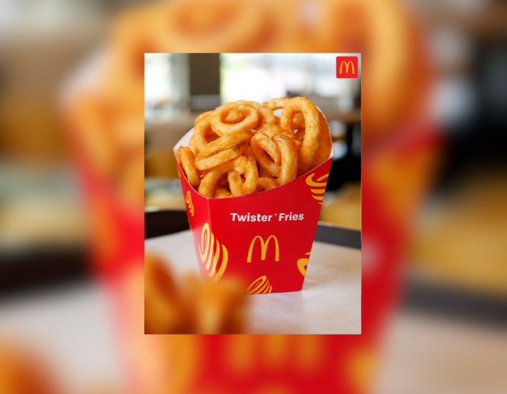 Twister Fries is starts P89
