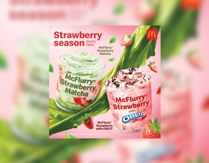 Strawberry Oreo McFlurry and the NEW Strawberry Matcha McFlurry starts P83