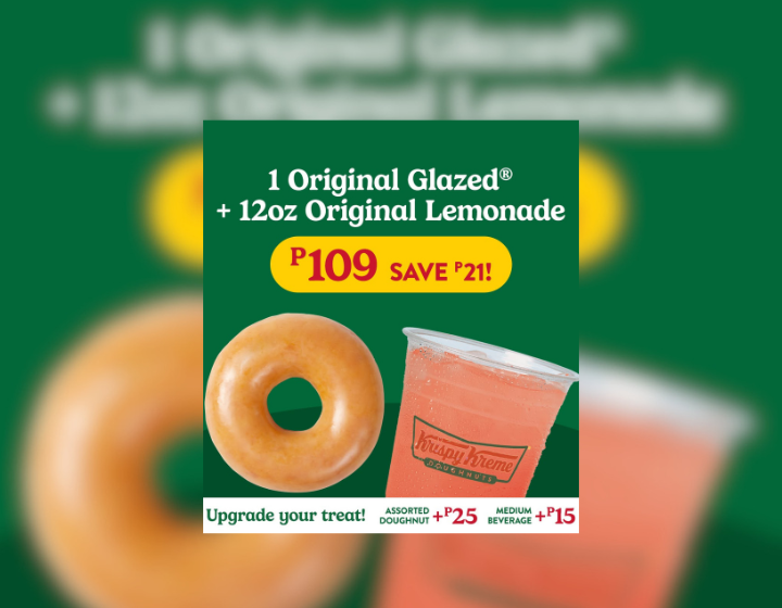 Original Glazed + Original Lemonade for P109