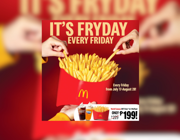 World Famous BFF Fries and 2 McFloat For Only P199