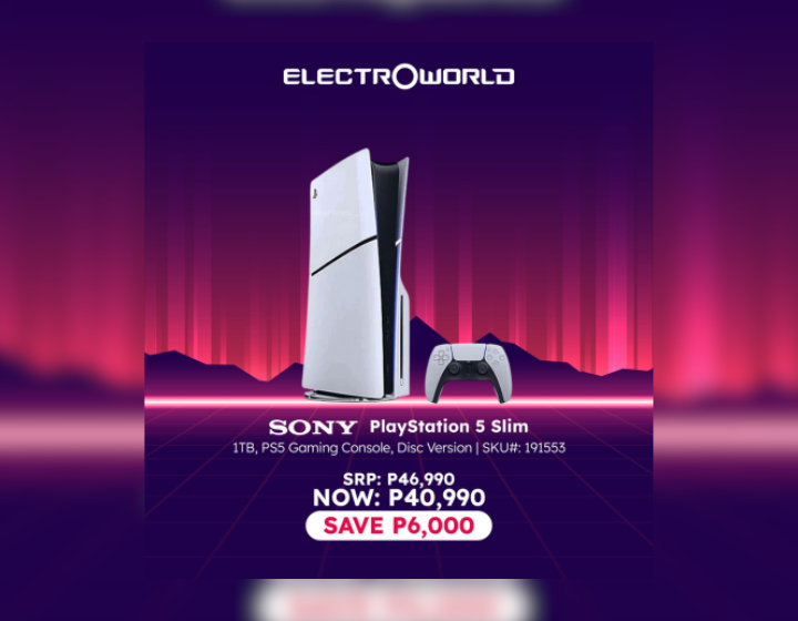 Save up to P6,000 for Sony Playstation 5 Slim