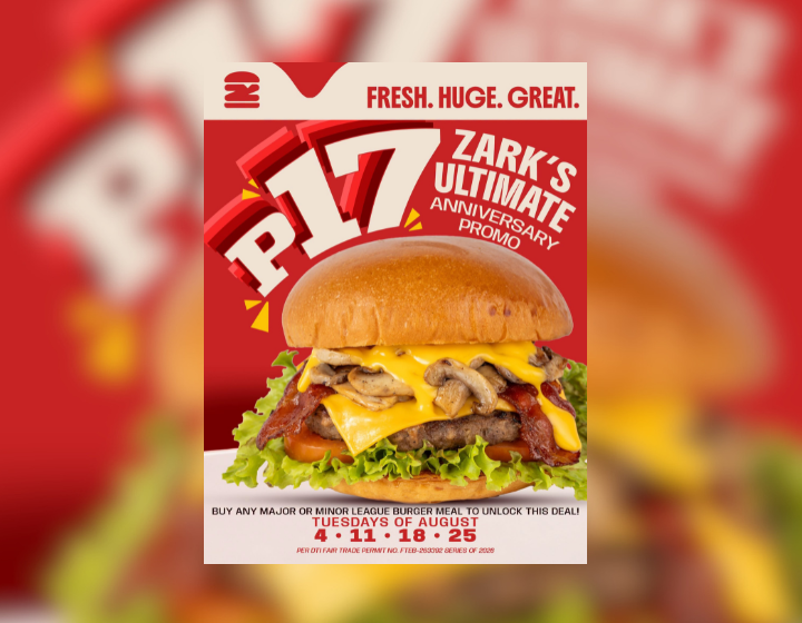 Zark's Ultimate Burger For Only P17