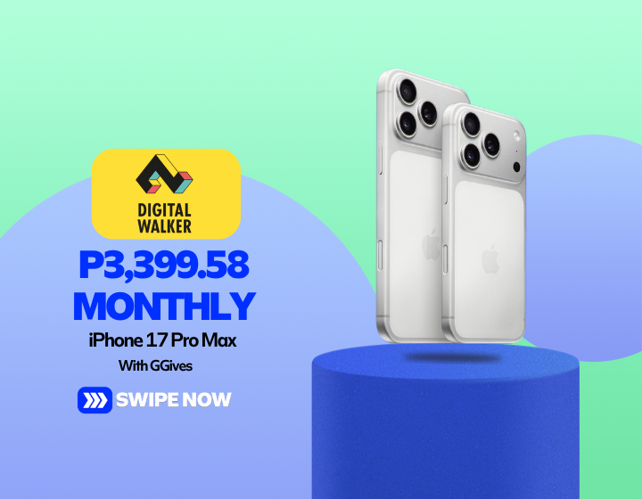 iPhone 17 Pro Max for only P3399.58 Monthly With GGives