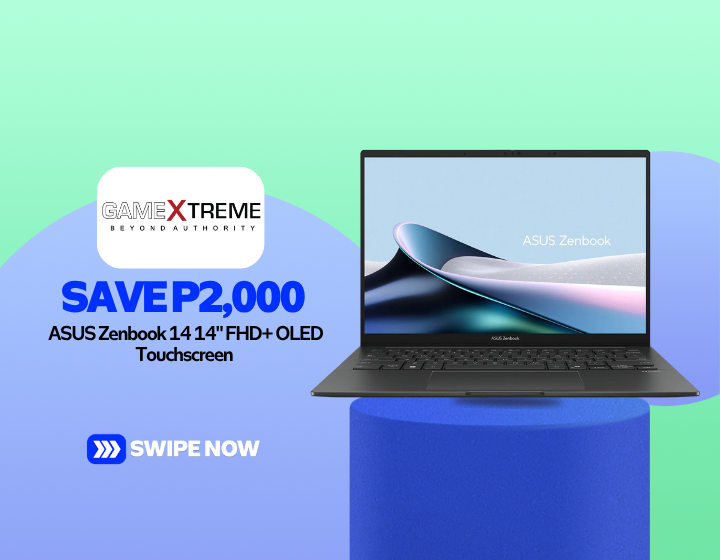 SAVE P2,000 On ASUS Zenbook 14 14" FHD+ OLED Touchscreen 