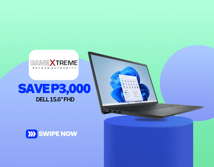 SAVE P3,000 On DELL 15.6" FHD 