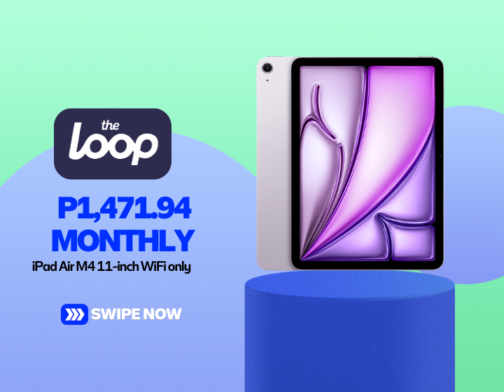 iPad Air M4 11-inch WiFi only P1,471.94 Monthly