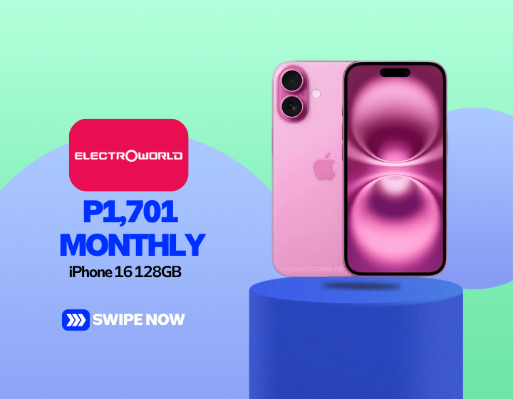 iPhone 16 128GB for Only P1,701 Monthly
