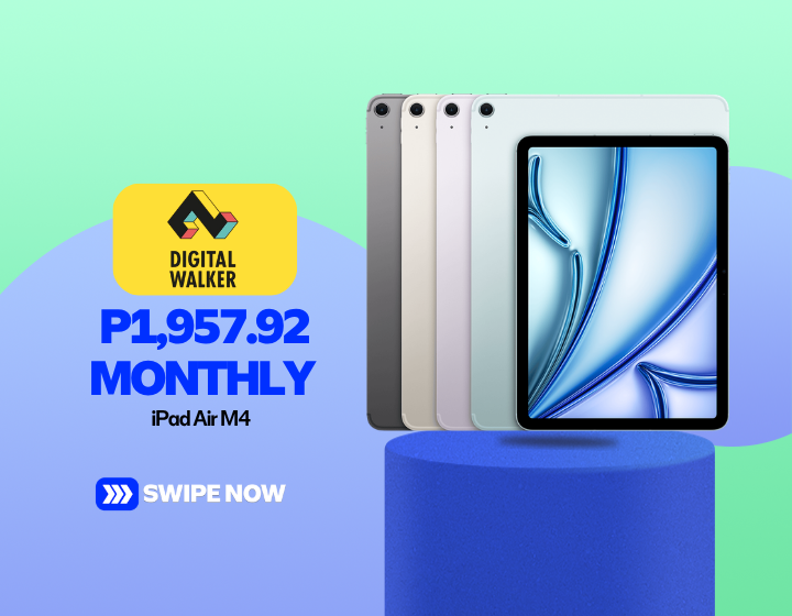 iPad Air M4 Starts P1,957.92 Monthly