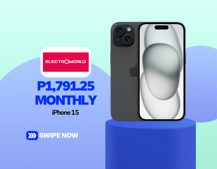 iPhone 15 For P1,791.25 Monthly
