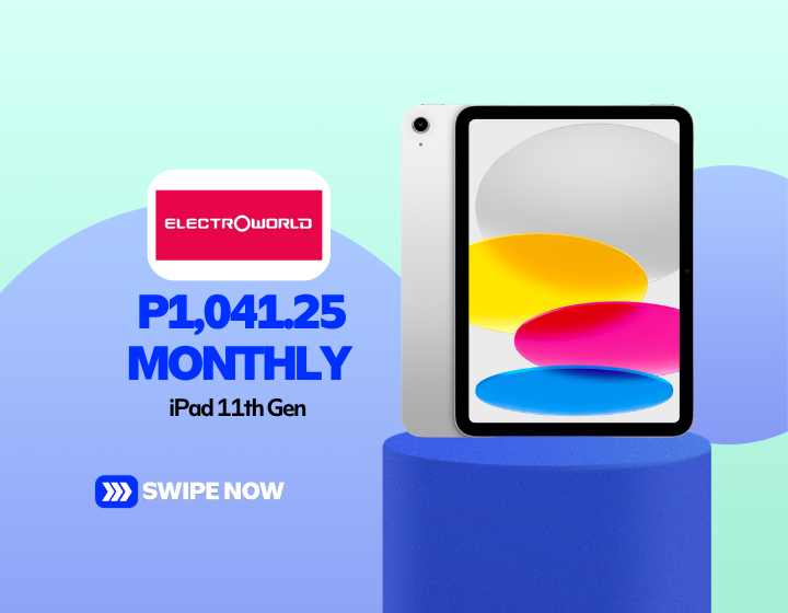 iPad 11th Gen For P1,041.25 Monthly