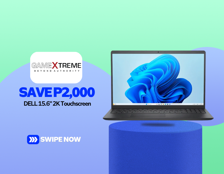 SAVE P2,000 On DELL 15.6" 2K Touchscreen 