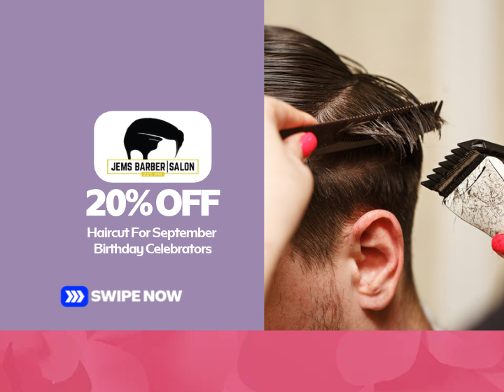20% Off On Haircut For September Birthday Celebrators