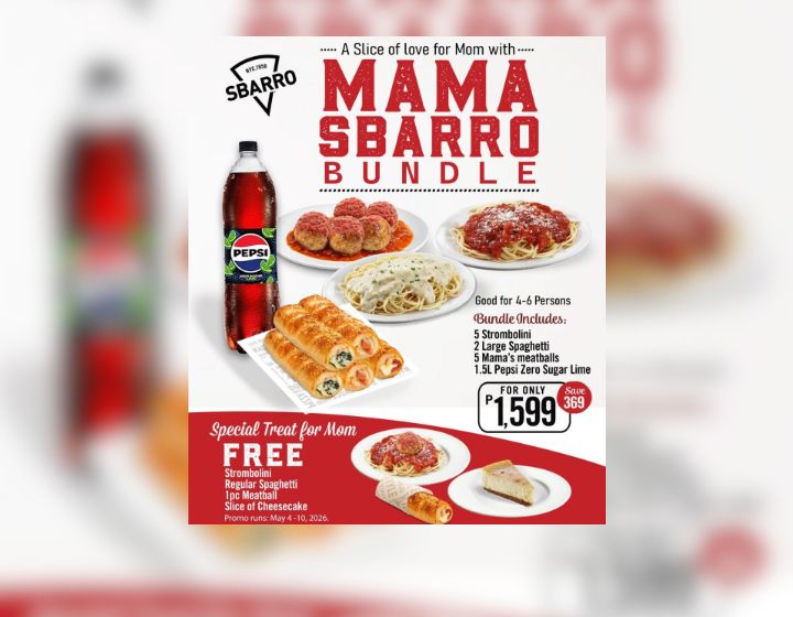 Mama Sbarro Bundle starts at P1,599