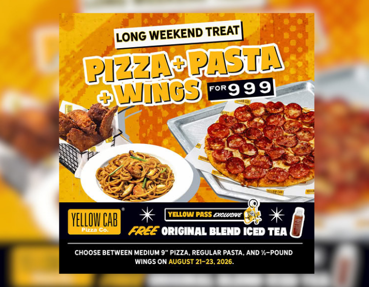 Pizza, Pasta, and Wings For Only P999