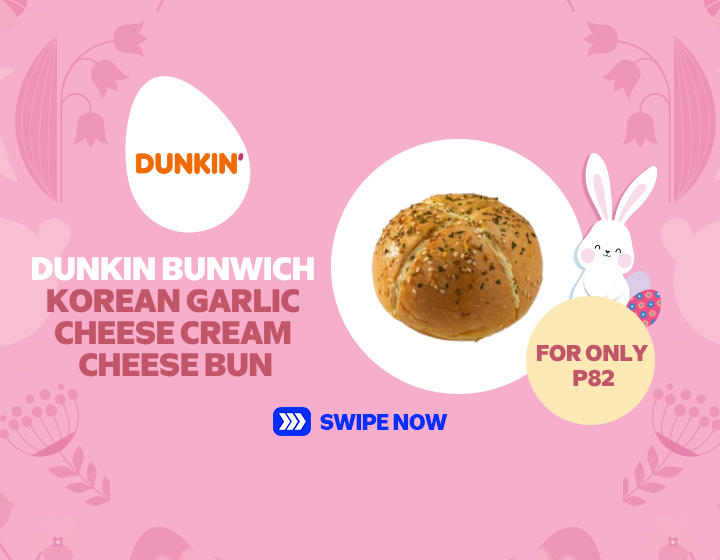 DUNKIN BUNWICH  KOREANGARLIC CREAM CHEESE BUN