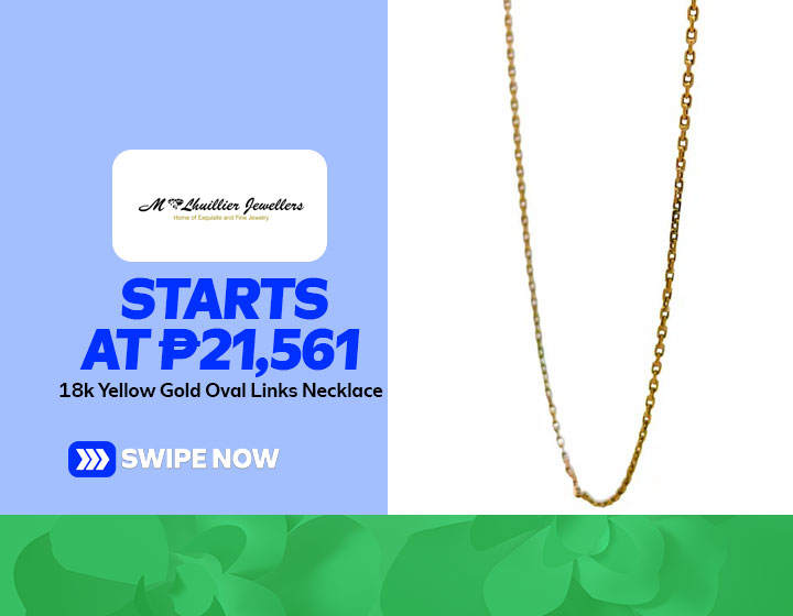 18k Yellow Gold Oval Links Necklace starts at P21,561