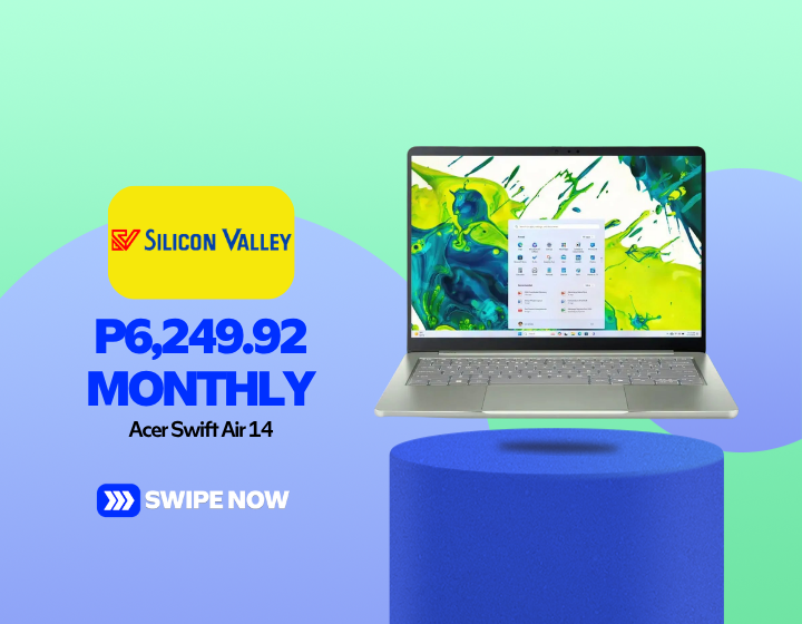 P6,249.92 Monthly on Acer Swift Air 14