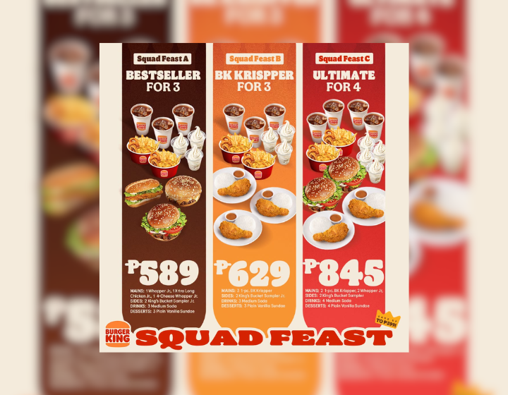 Squad Feast starts at P589