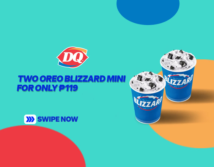 Two Oreo Blizzard Mini for only P119