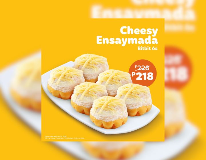 Goldilocks Cheesy Ensaymada Bitbit 6s starts at P218