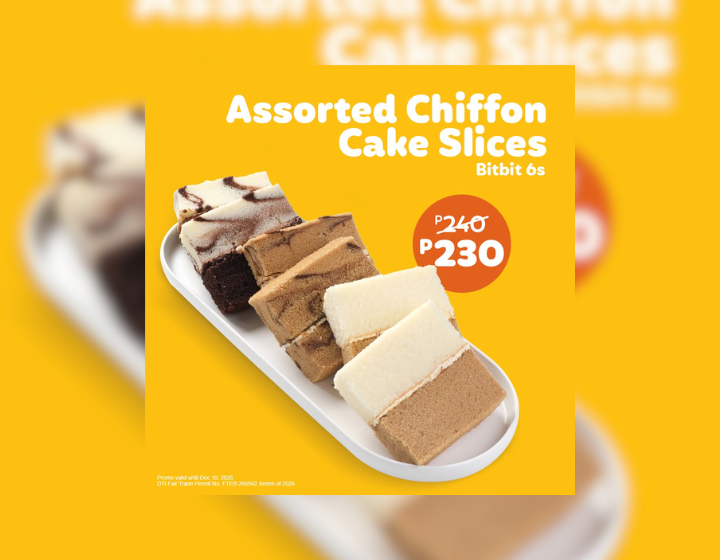 Goldilocks Assorted Chiffon Cake Slices P230