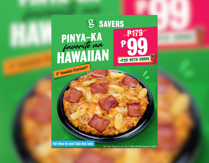 6” Hawaiian Overload for only P99