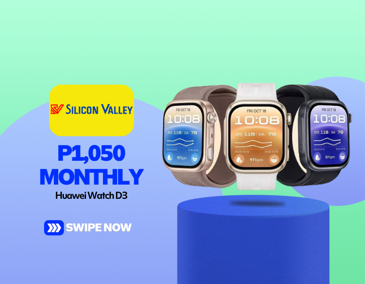 P1,050 Monthly on Huawei Watch D3