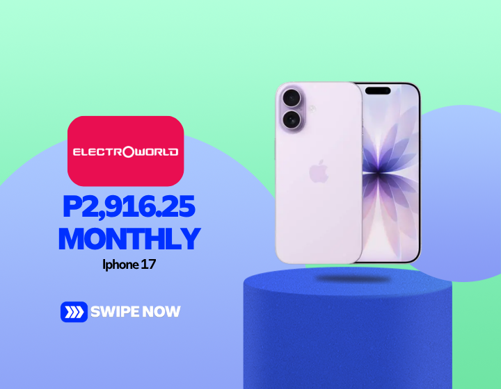 P2,916.25 Monthly on Iphone 17