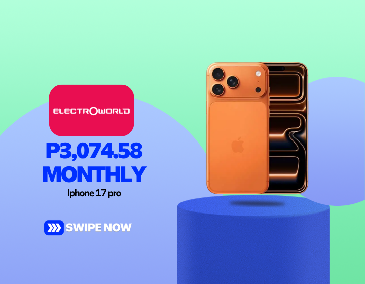 P3,074.58 Monthly on Iphone 17 pro