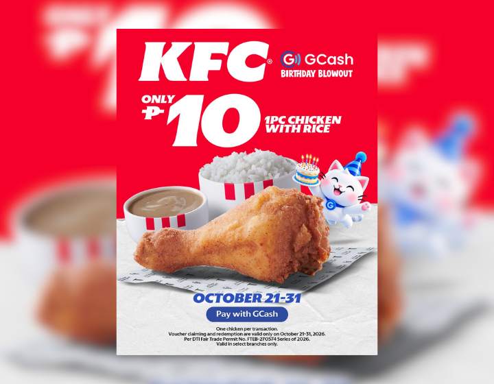 1-pc Chicken with Rice ala carte for only P10