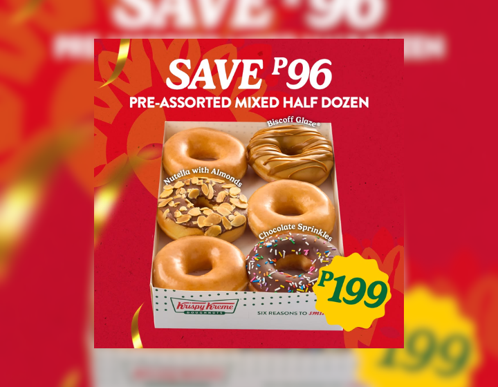 Pre-assorted mixed half dozen starts at P199 save P96