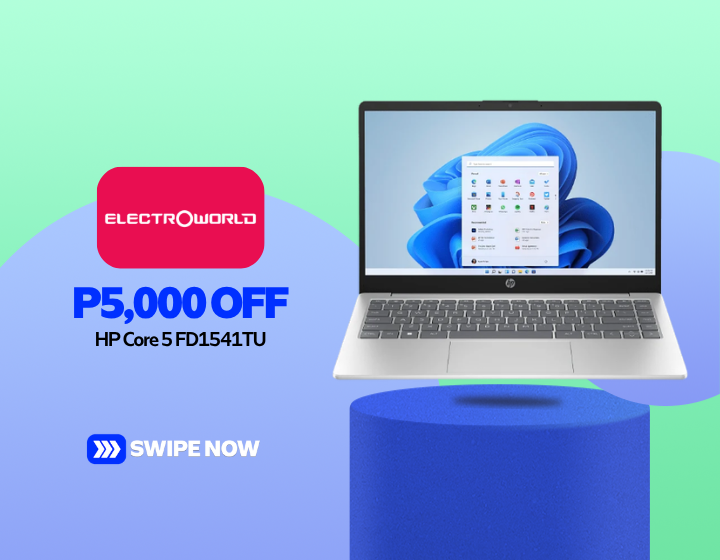 P5,000 OFF on HP Core 5 FD1541TU