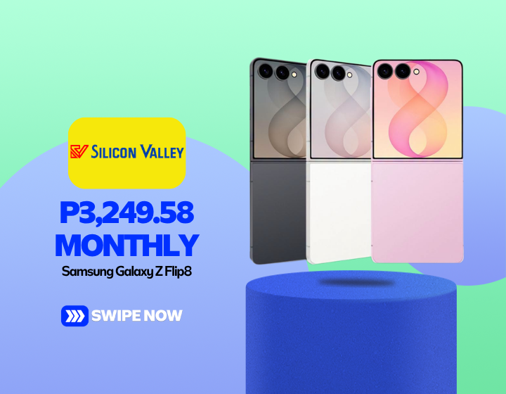 P3,249.58 Monthly on Samsung Galaxy Z Flip8