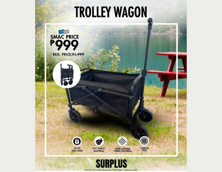 Save P1000 on Trolley Wagon