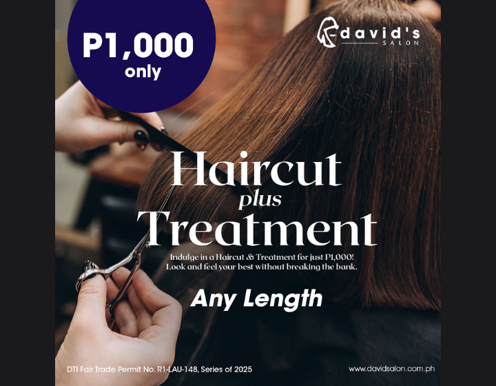 Haircut + Treatment for Only P1,000