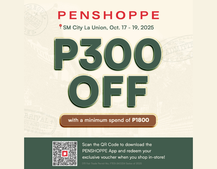 ₱300 OFF for a minimum spend of ₱1,800