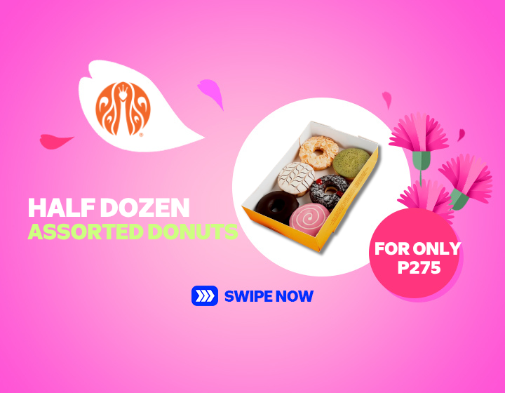 HALF DOZEN ASSORTED DONUTS