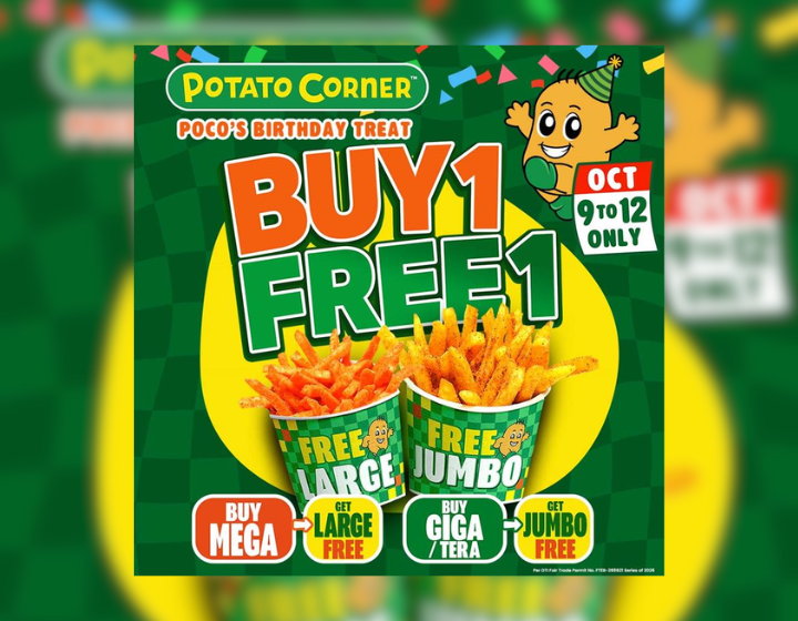 Buy 1, Get 1 FREE starts at P127