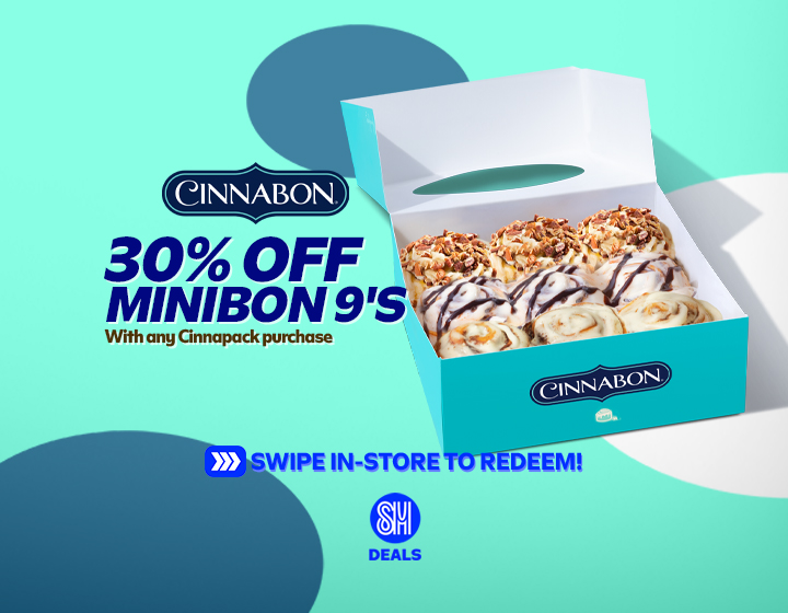 Buy 1 Any Cinnapack, Get Minibon 9s at 30% OFF 