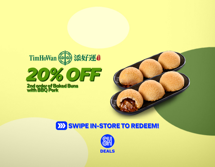 Get the 2nd Baked Buns with BBQ Pork at 20% OFF