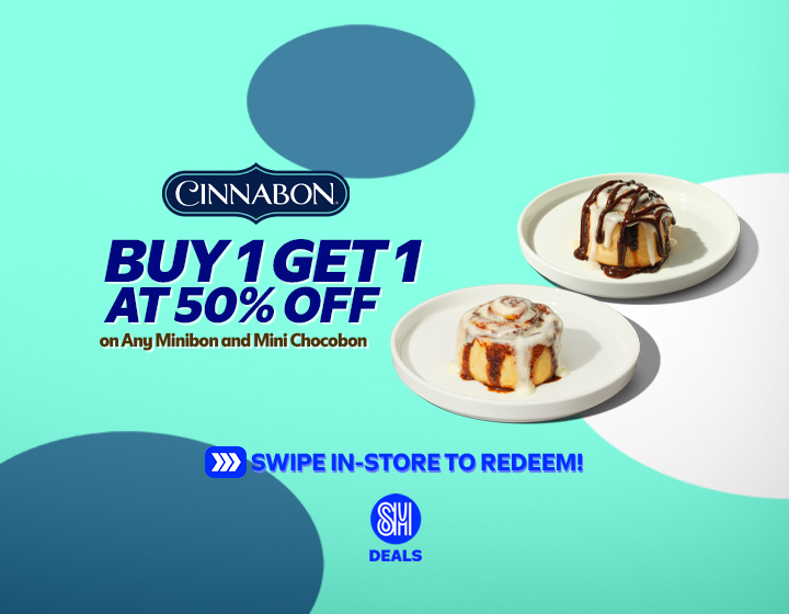 Buy 1, Get 1 at 50% OFF on Any Minibon and Mini Chocobon
