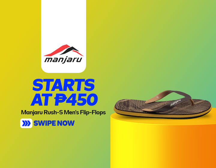 Manjaru Rush-S Men’s Flip-Flops start at P450