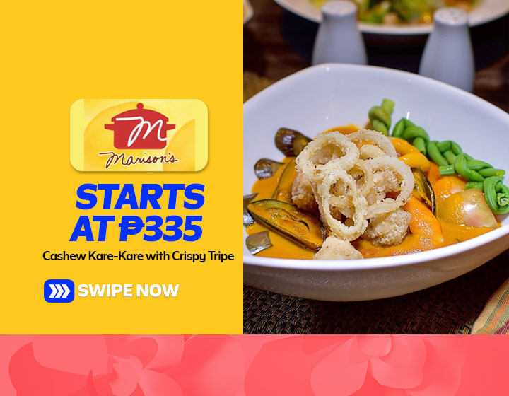 Cashew Kare-Kare with Crispy Tripe starts at P335