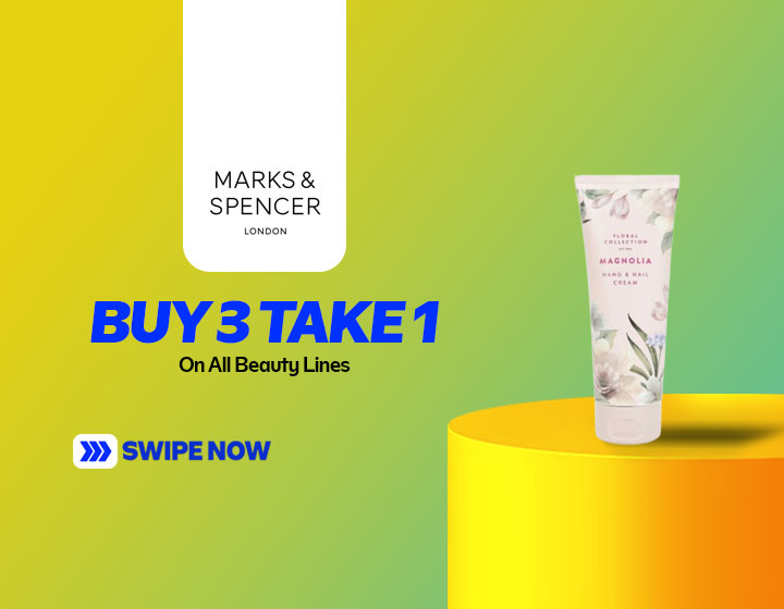 Buy 3 Take 1 on All Beauty Lines