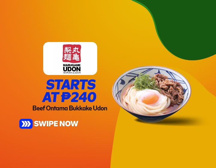 Beef Ontama Bukkake Udon starts at P240