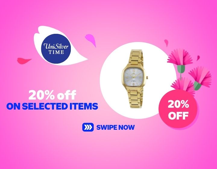 20% Off On Selected Women's Stainless Watches
