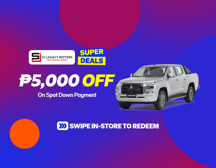 Less P5,000 Off on Spot Down Payment
