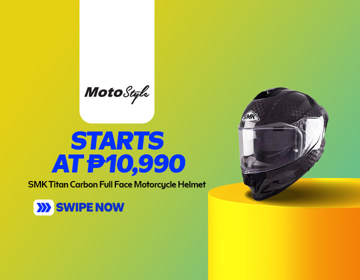 SMK Titan Carbon Full Face Motorcycle Helmet starts at P10,990